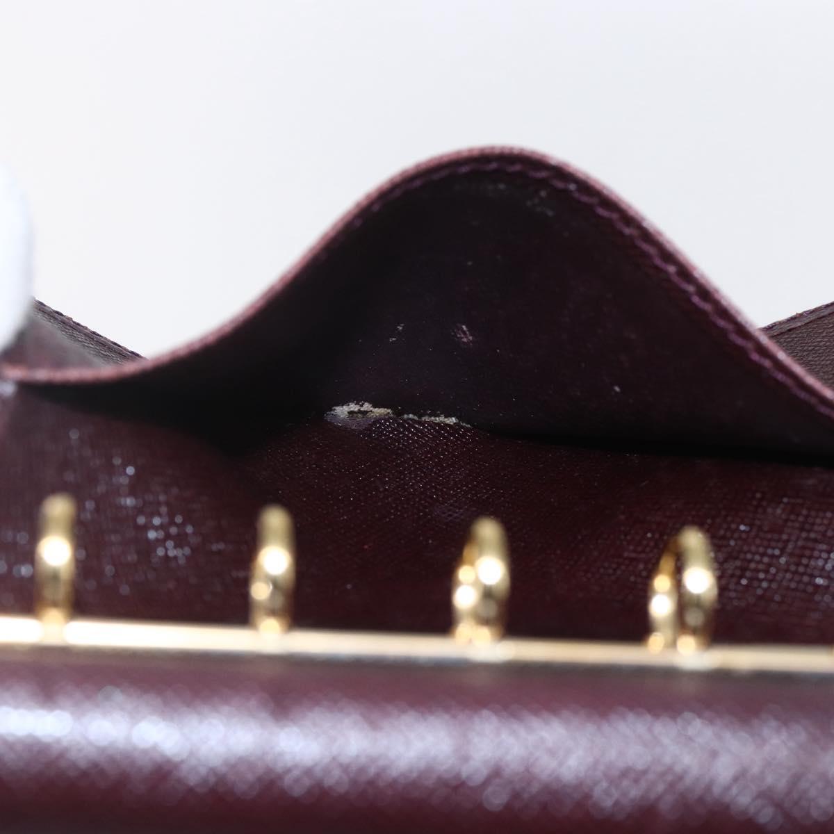 LOUIS VUITTON Taiga Leather Agenda MM Planner Cover Acajou R20416 Auth bs31257