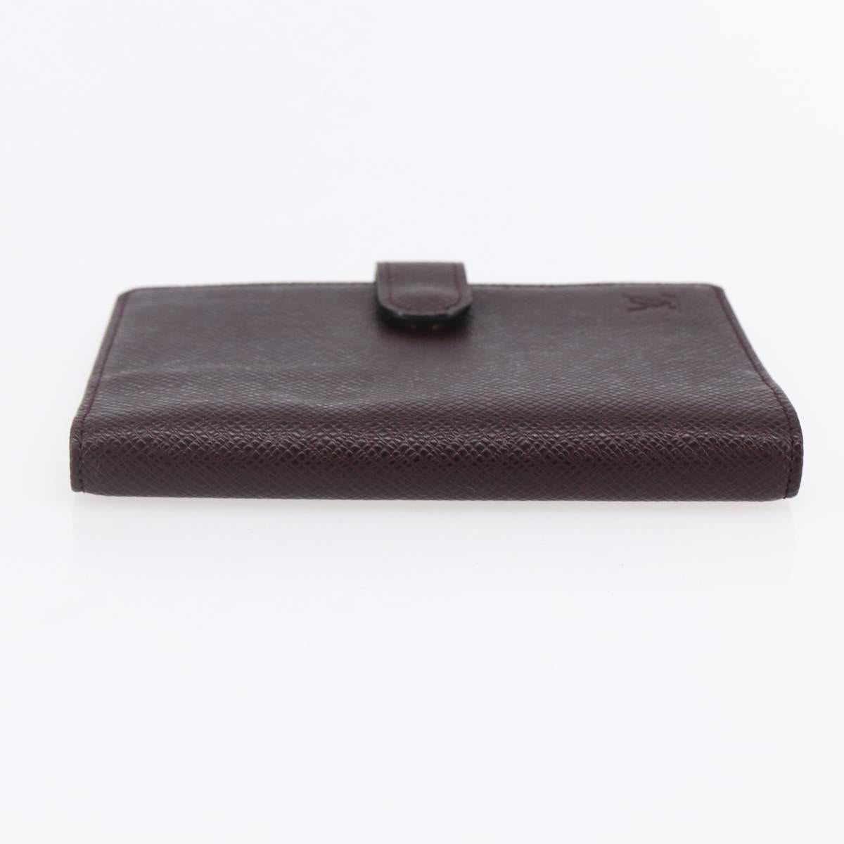 LOUIS VUITTON Taiga Agenda PM Day Planner Cover Acajou R20416 LV Auth bs31257