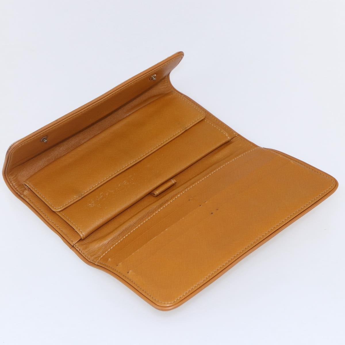 LOUIS VUITTON Monogram Mini Lin Porte Tresor Wallet Beige M92444 LV Auth bs31259