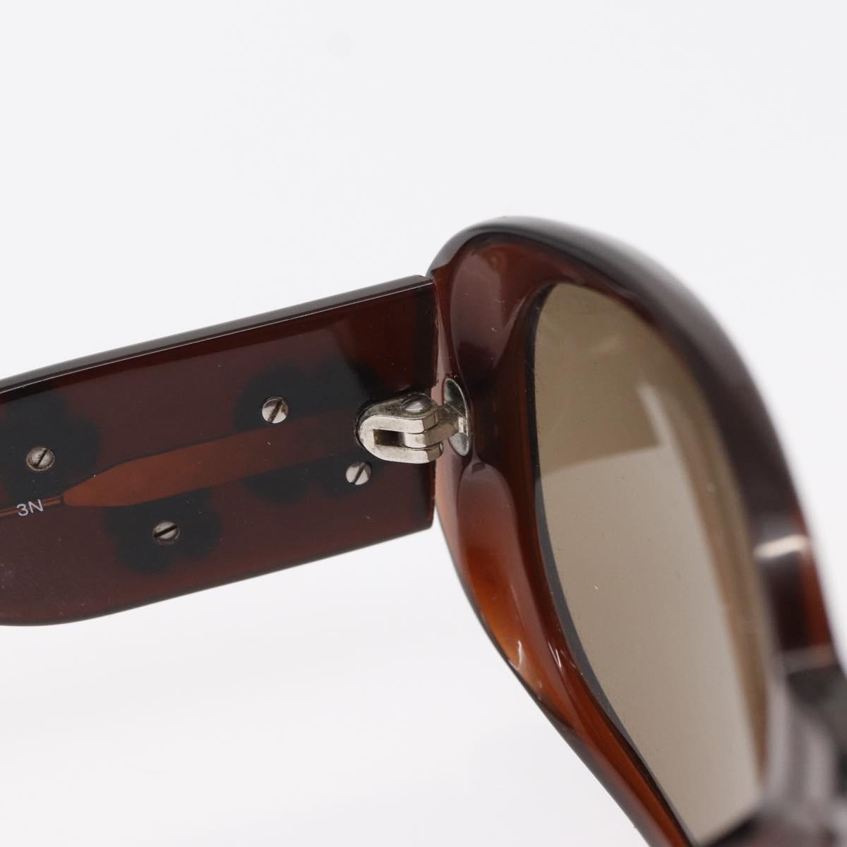 CHANEL Sunglasses plastic Brown CC Auth bs31264