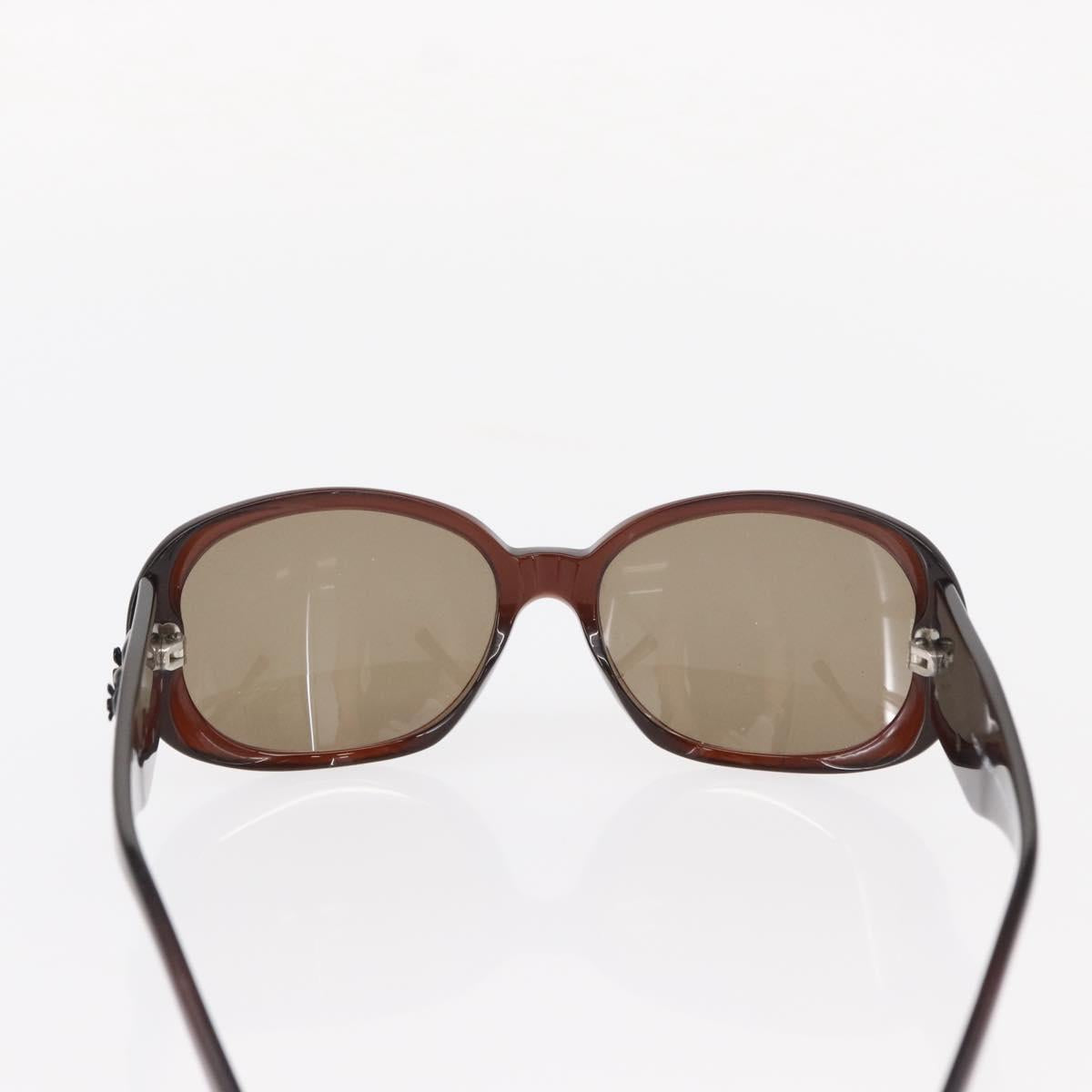 CHANEL Sunglasses plastic Brown CC Auth bs31264