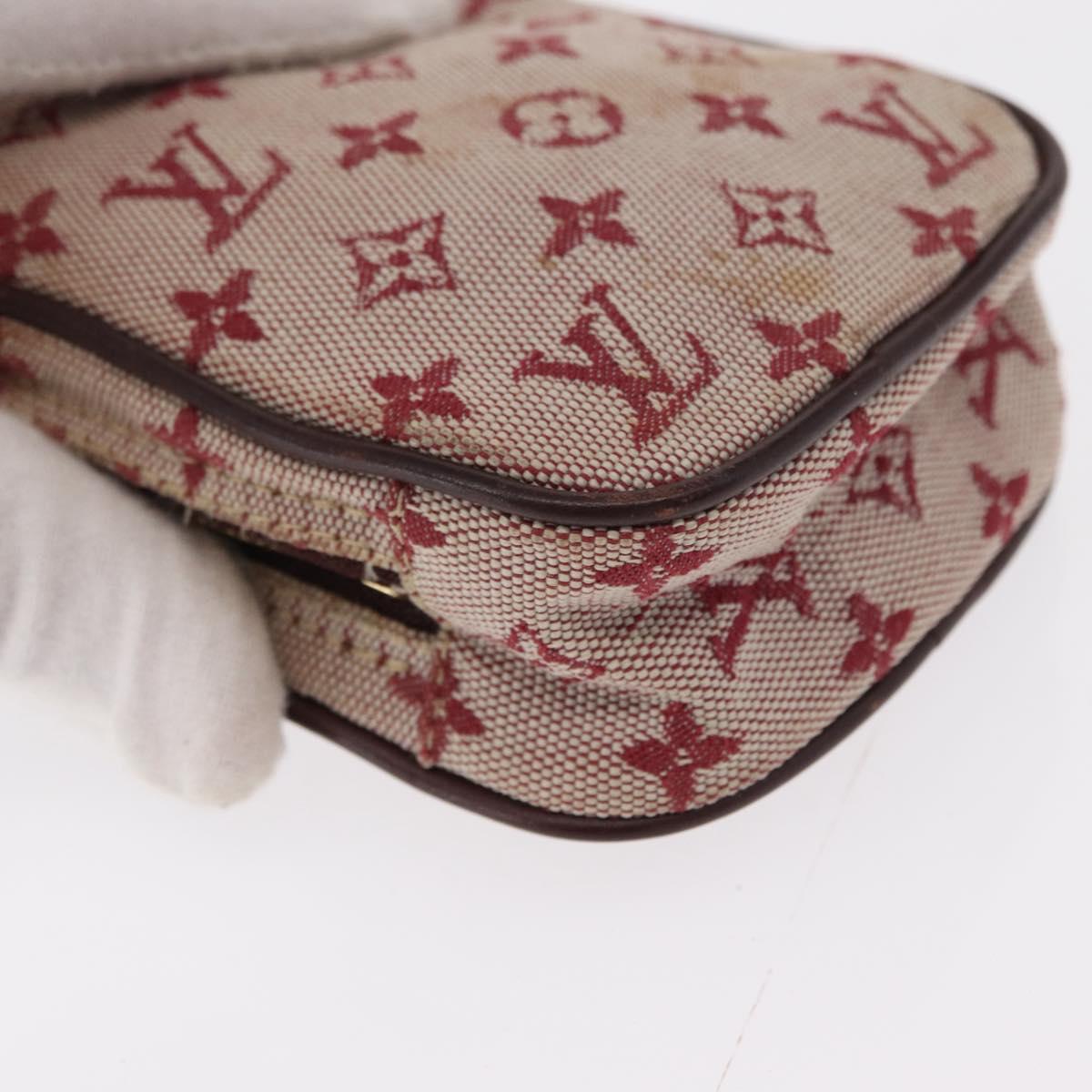 LOUIS VUITTON Monogram Mini Usu Digital Pouch Red M60001 LV Auth bs31267