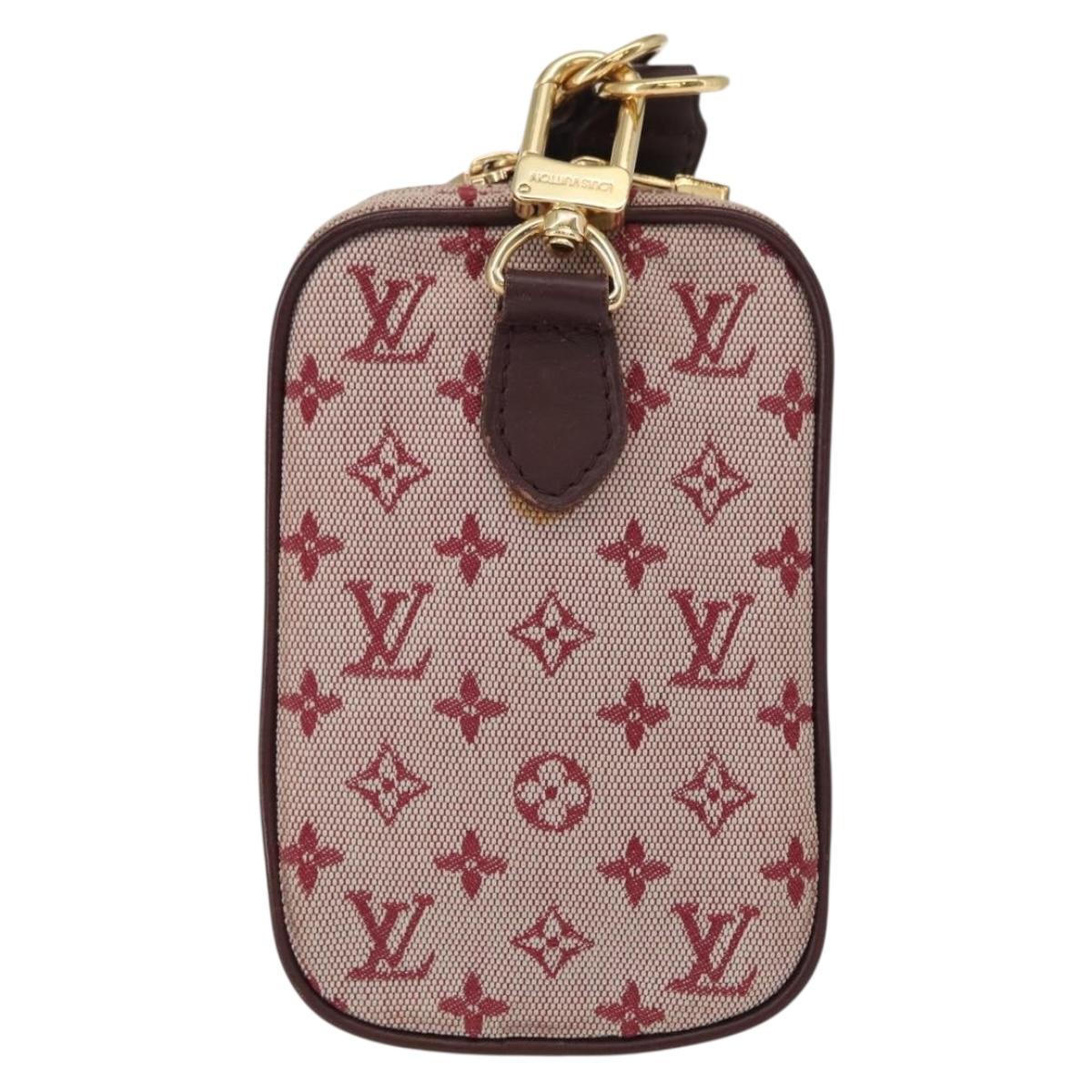 LOUIS VUITTON Monogram Mini Usu Digital Pouch Red M60001 LV Auth bs31267