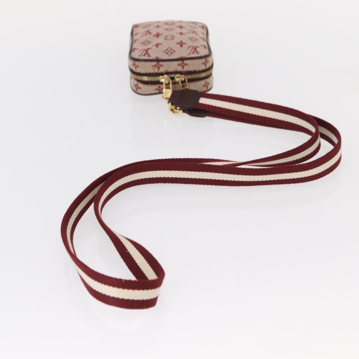 LOUIS VUITTON Monogram Mini Usu Digital Pouch Red M60001 LV Auth bs31267