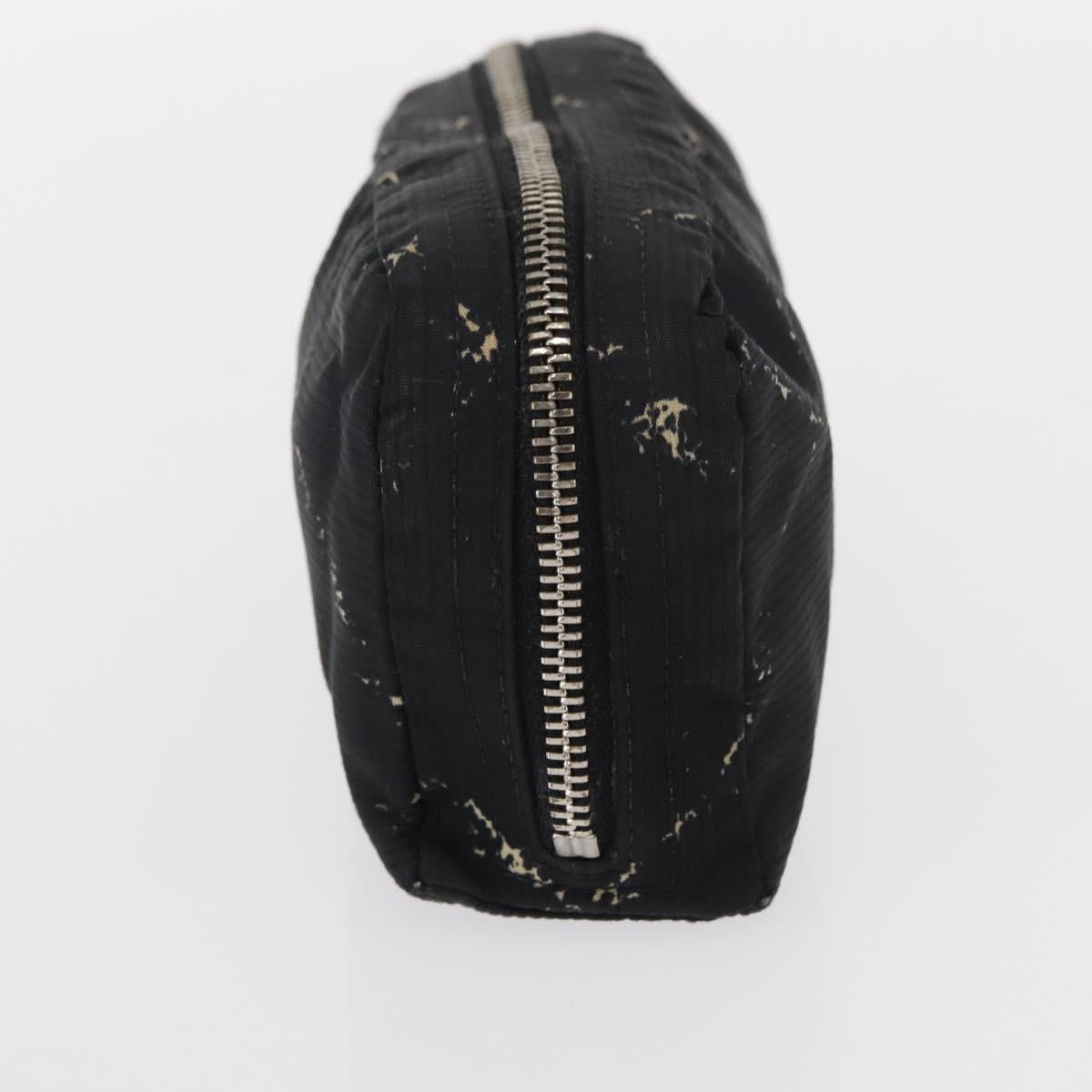 CHANEL New Travel Line Pouch Nylon 2 Set Pink Black CC Auth bs31272