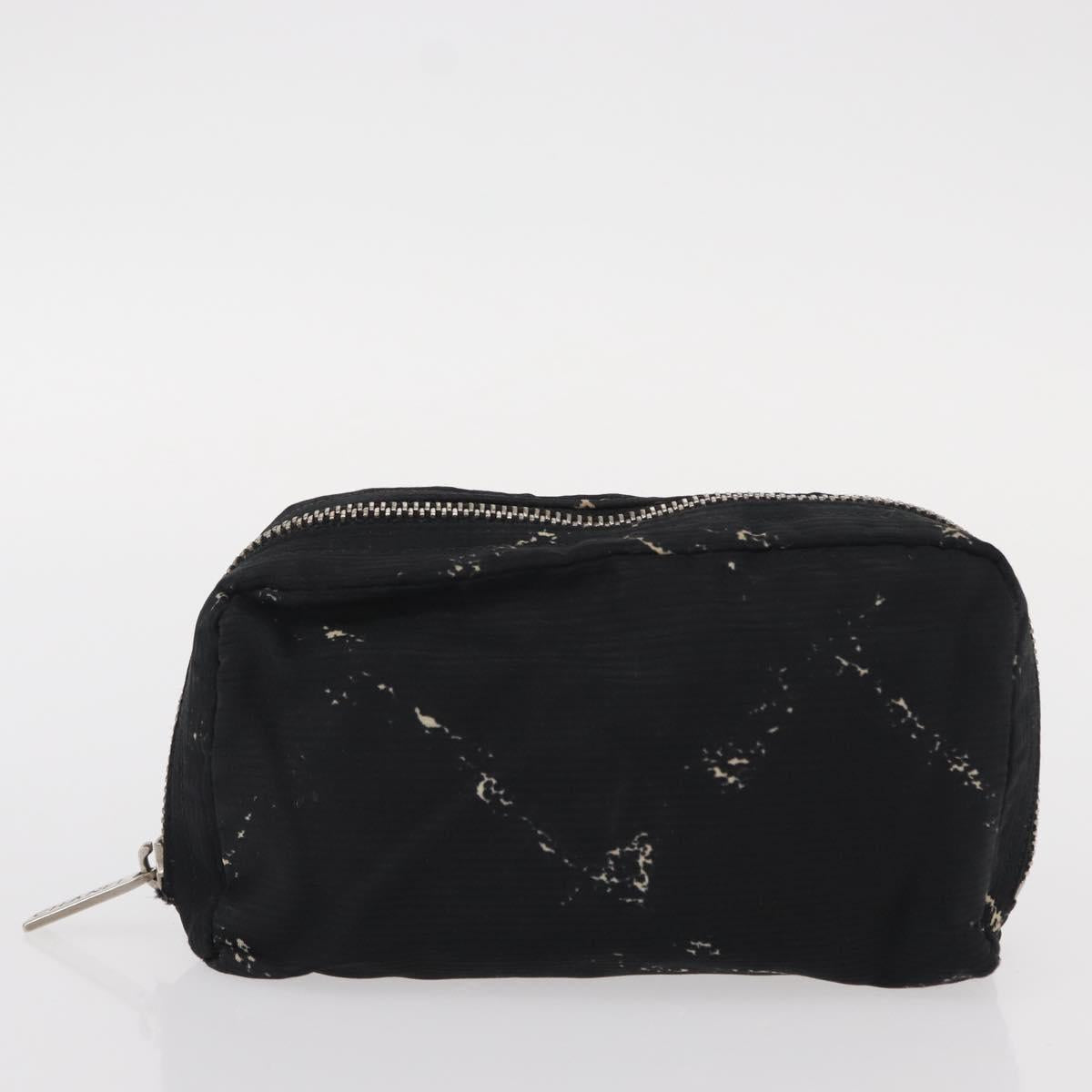 CHANEL New Travel Line Pouch Nylon 2 Set Pink Black CC Auth bs31272