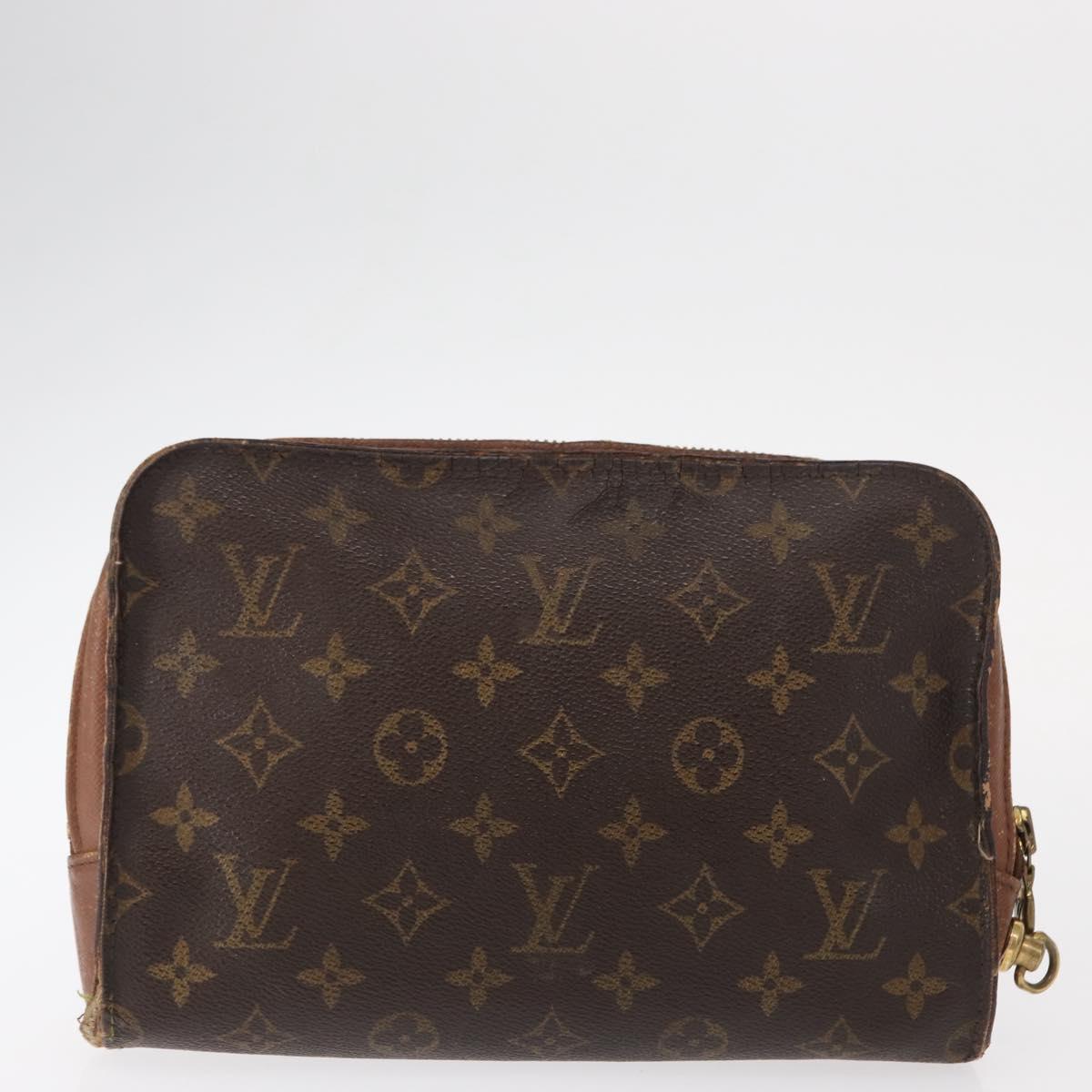 LOUIS VUITTON Monogram Clutch Bag 2 Set LV Auth bs31273