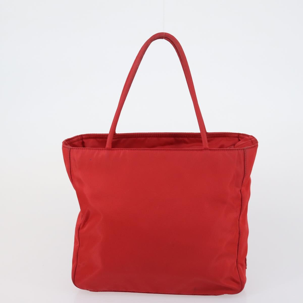 PRADA Shoulder Bag Nylon Enamel 3 Set Red Brown black Auth bs31276