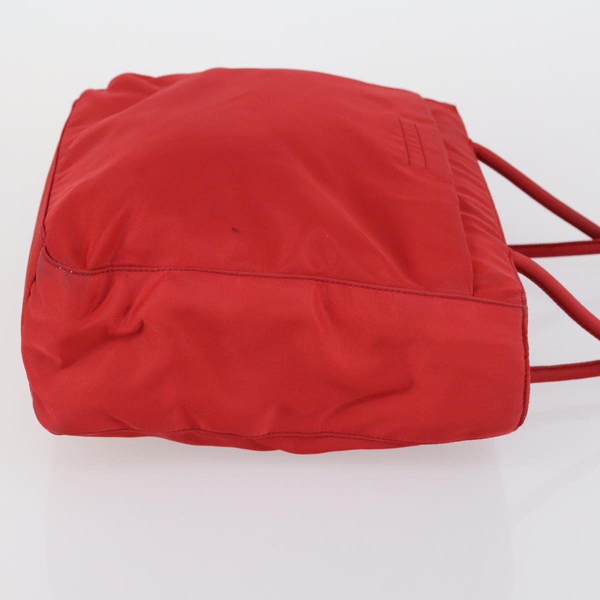 PRADA Shoulder Bag Nylon Enamel 3 Set Red Brown black Auth bs31276