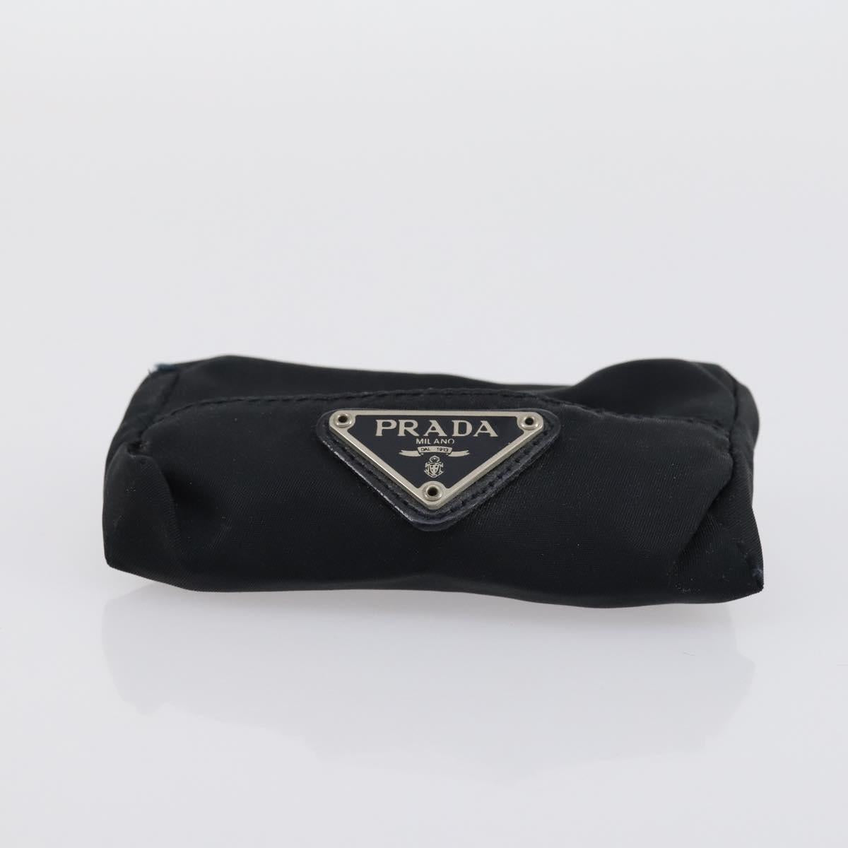 PRADA Shoulder Bag Nylon Enamel 3 Set Red Brown black Auth bs31276