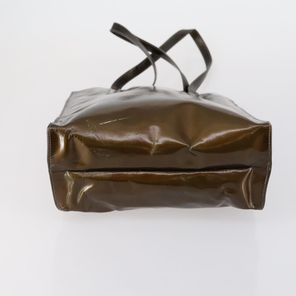 PRADA Shoulder Bag Nylon Enamel 3 Set Red Brown black Auth bs31276