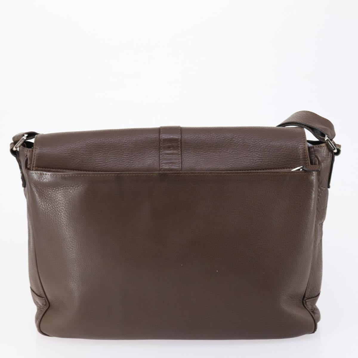 GUCCI TIFFANY&Co. Shoulder Bag Leather Canvas 2 Set Brown Red Auth bs31278