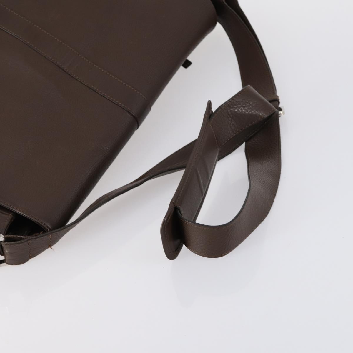 GUCCI TIFFANY&Co. Shoulder Bag Leather Canvas 2 Set Brown Red Auth bs31278