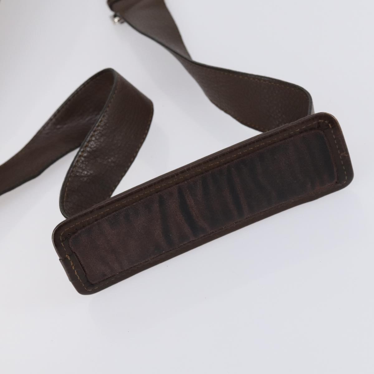 GUCCI TIFFANY&Co. Shoulder Bag Leather Canvas 2 Set Brown Red Auth bs31278