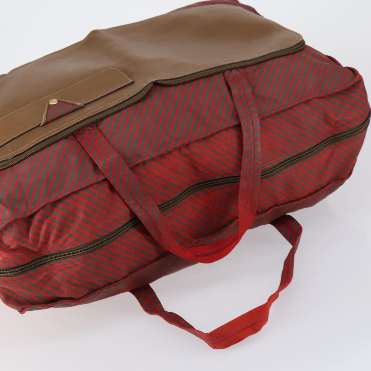 GUCCI TIFFANY&Co. Shoulder Bag Leather Canvas 2 Set Brown Red Auth bs31278