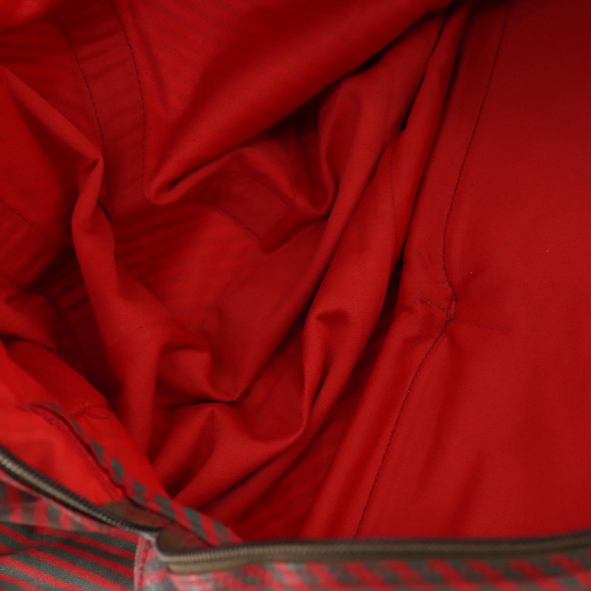 GUCCI TIFFANY&Co. Shoulder Bag Leather Canvas 2 Set Brown Red Auth bs31278