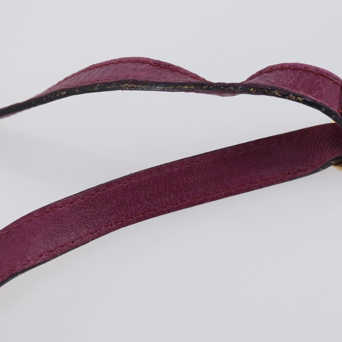 Salvatore Ferragamo Shoulder Bag Leather Canvas 2 Set Black Purple Auth bs31279