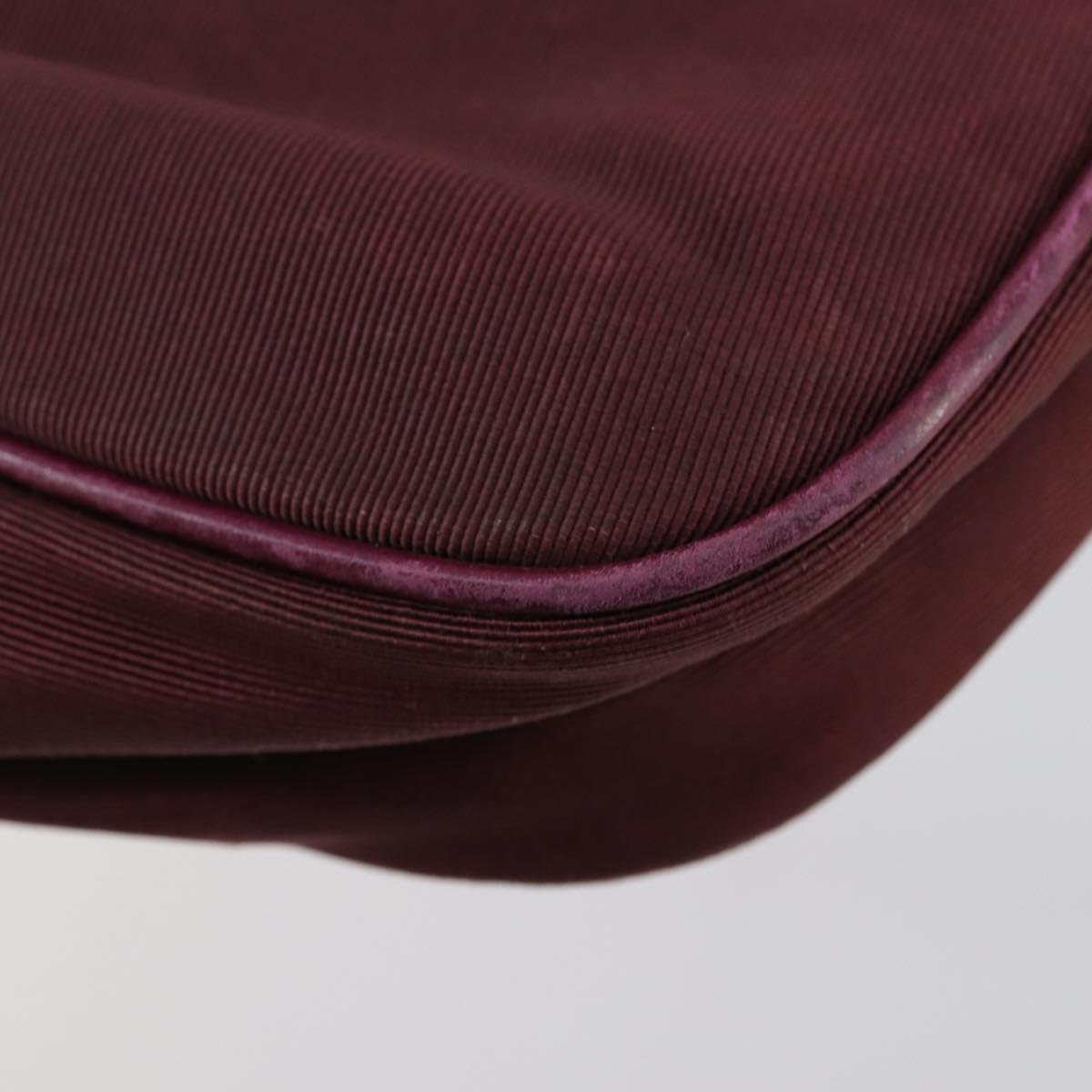 Salvatore Ferragamo Shoulder Bag Leather Canvas 2 Set Black Purple Auth bs31279