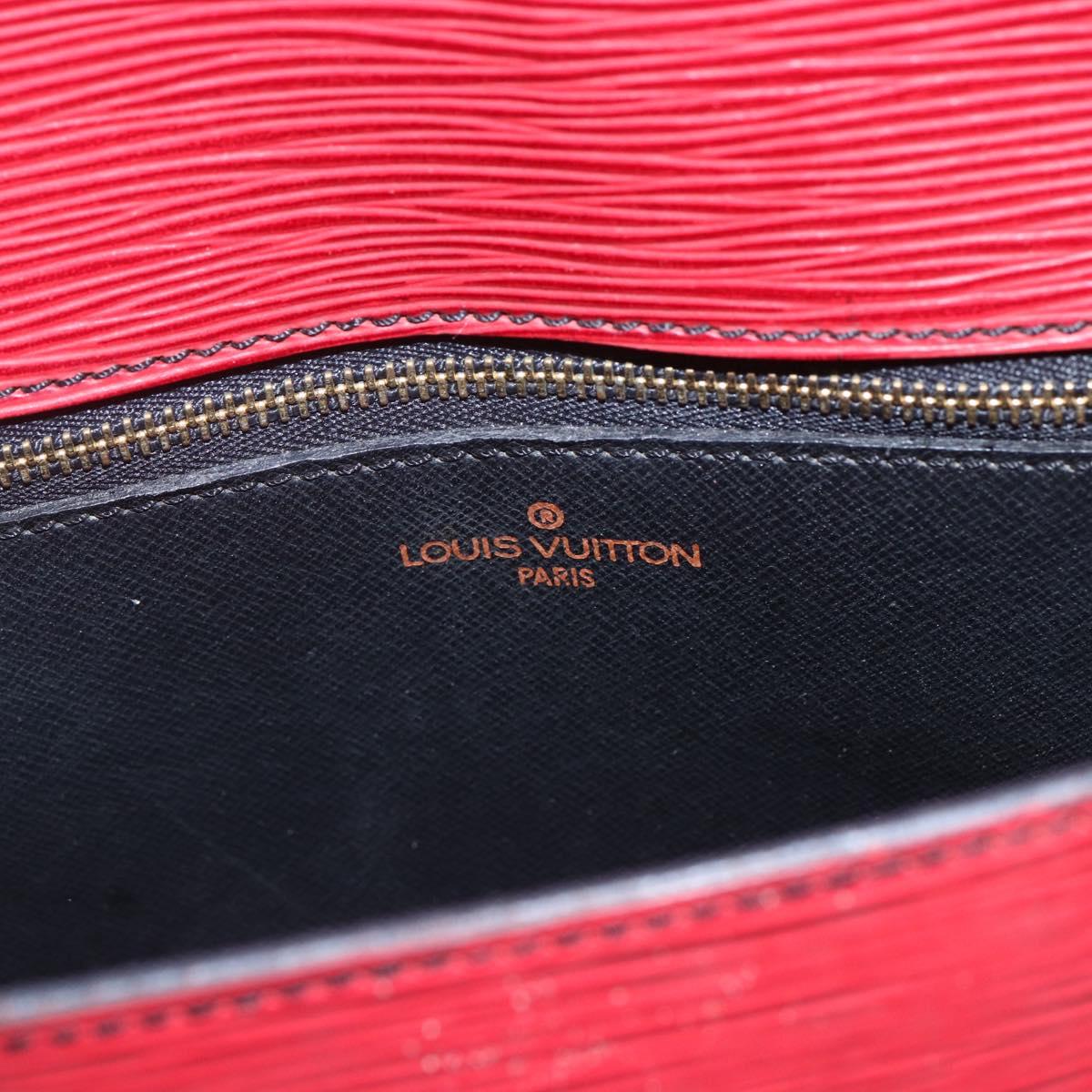 LOUIS VUITTON Epi Saint Cloud GM Shoulder Bag Red M52197 LV Auth bs31281
