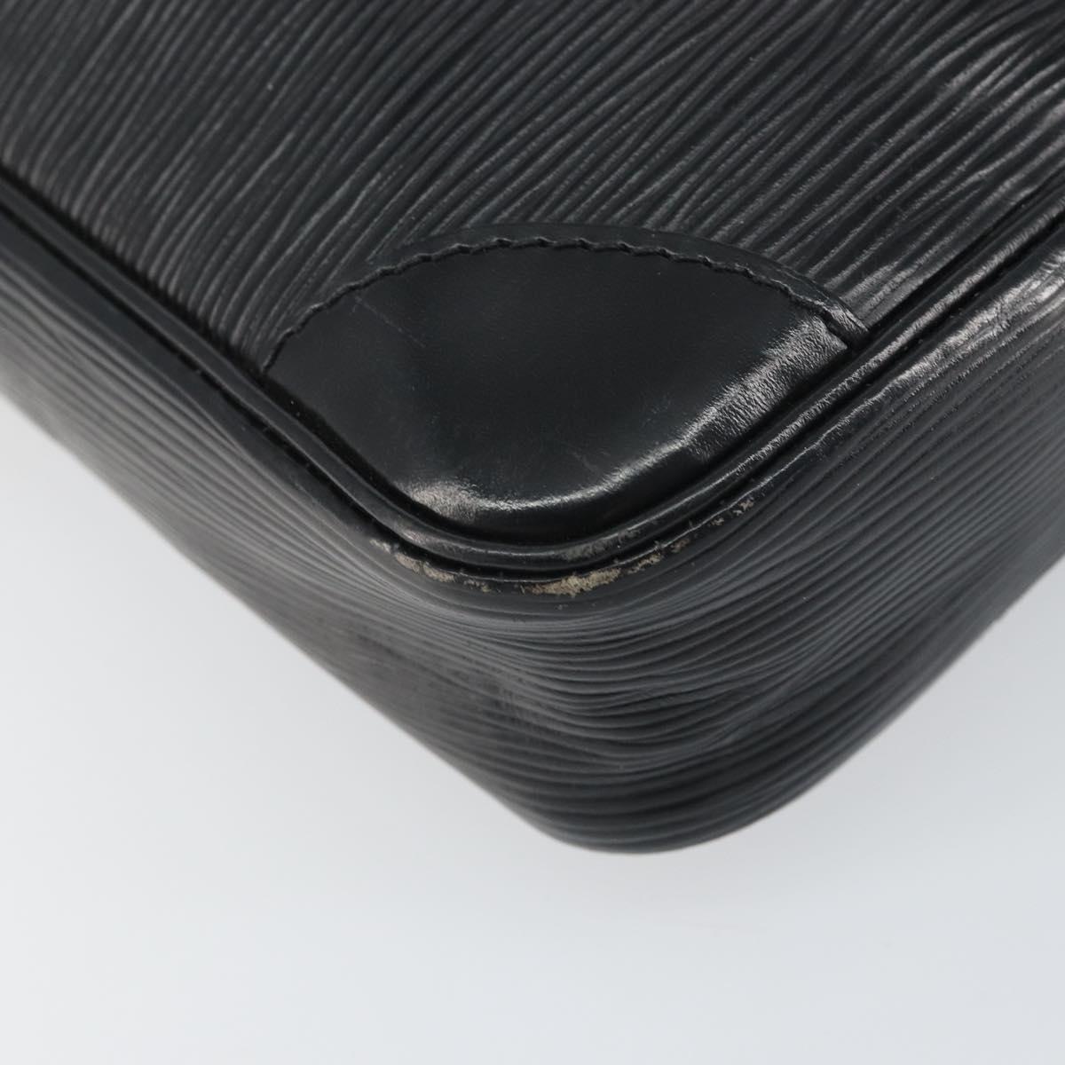 LOUIS VUITTON Epi Danube Shoulder Bag Black M45632 LV Auth bs31282