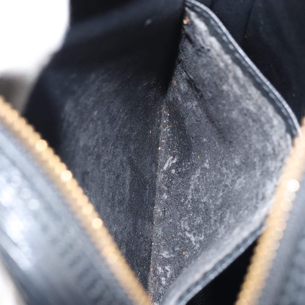 LOUIS VUITTON Epi Danube Shoulder Bag Black M45632 LV Auth bs31282