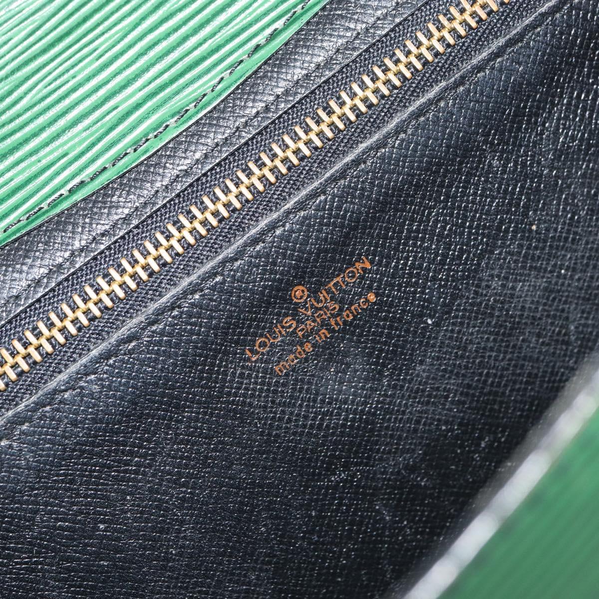 LOUIS VUITTON Epi Montaigne 27 Clutch Bag Green M52654 LV Auth bs31283