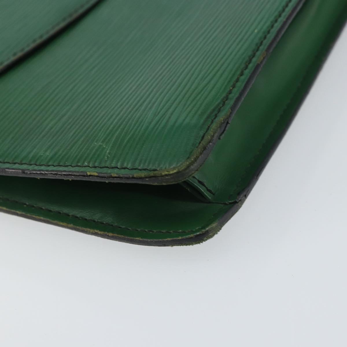 LOUIS VUITTON Epi Montaigne 27 Clutch Bag Green M52654 LV Auth bs31283