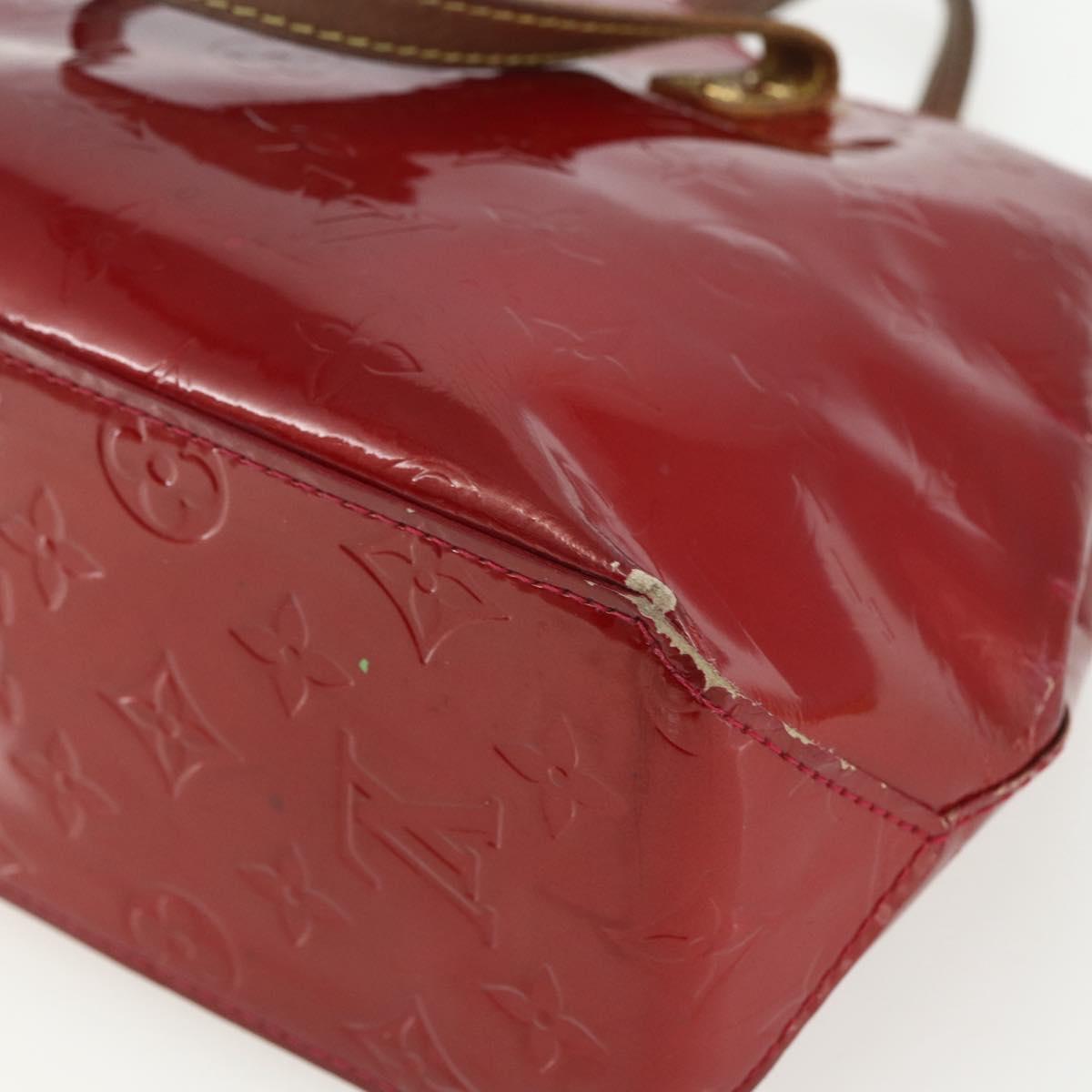 LOUIS VUITTON Monogram Vernis Reade PM Bag Pomme D'amour M91990 Auth bs31284