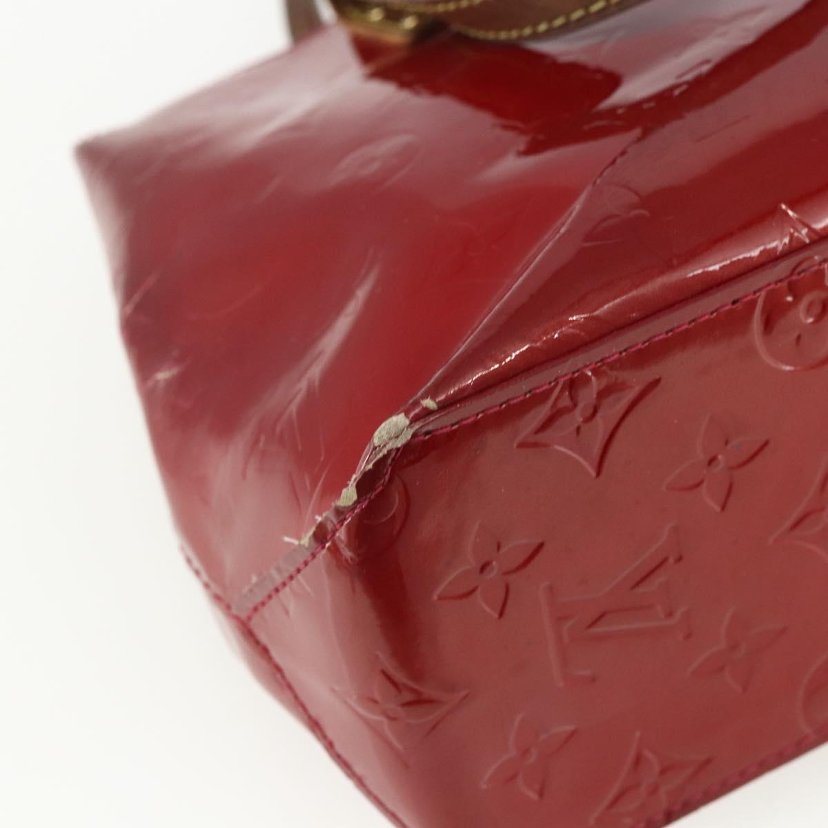 LOUIS VUITTON Monogram Vernis Reade PM Bag Pomme D'amour M91990 Auth bs31284