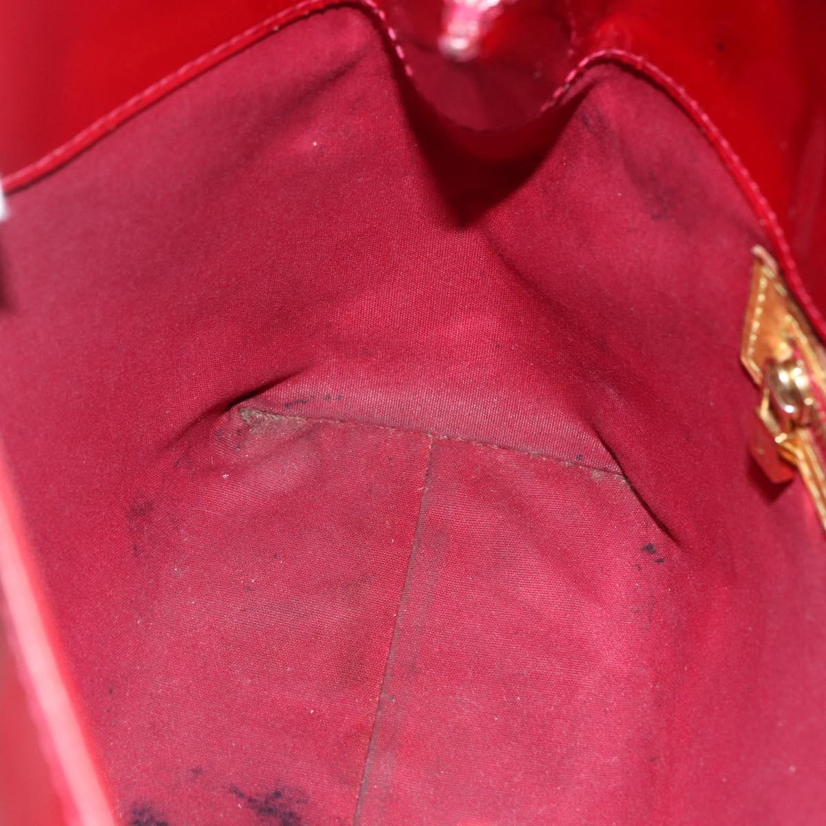 LOUIS VUITTON Monogram Vernis Reade PM Bag Pomme D'amour M91990 Auth bs31284