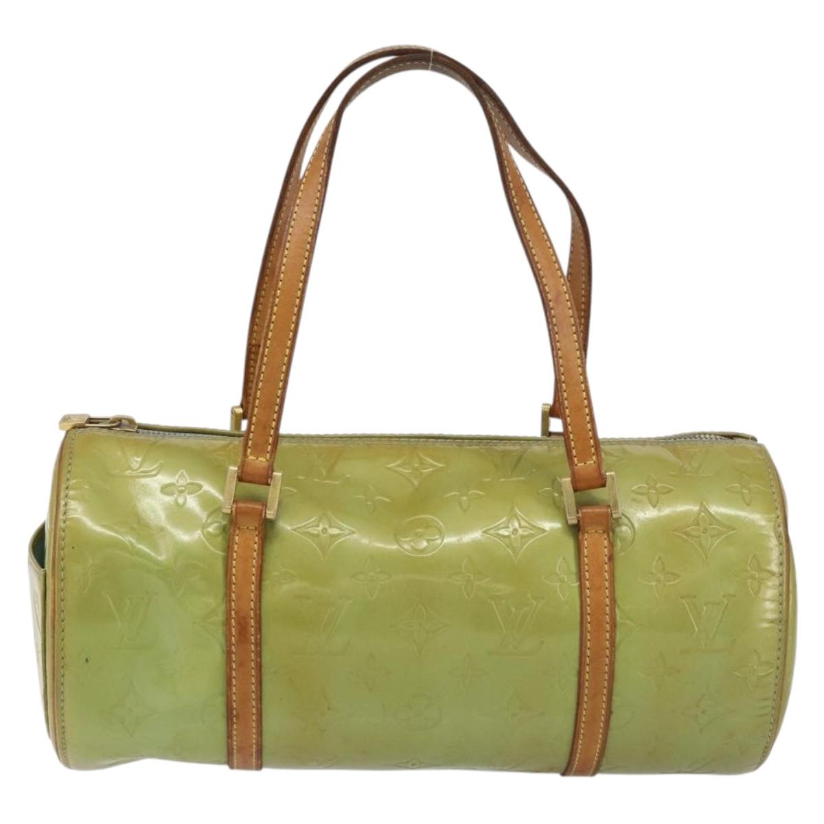 LOUIS VUITTON Monogram Vernis Bedford Hand Bag Baby Blue M91007 LV Auth bs31285