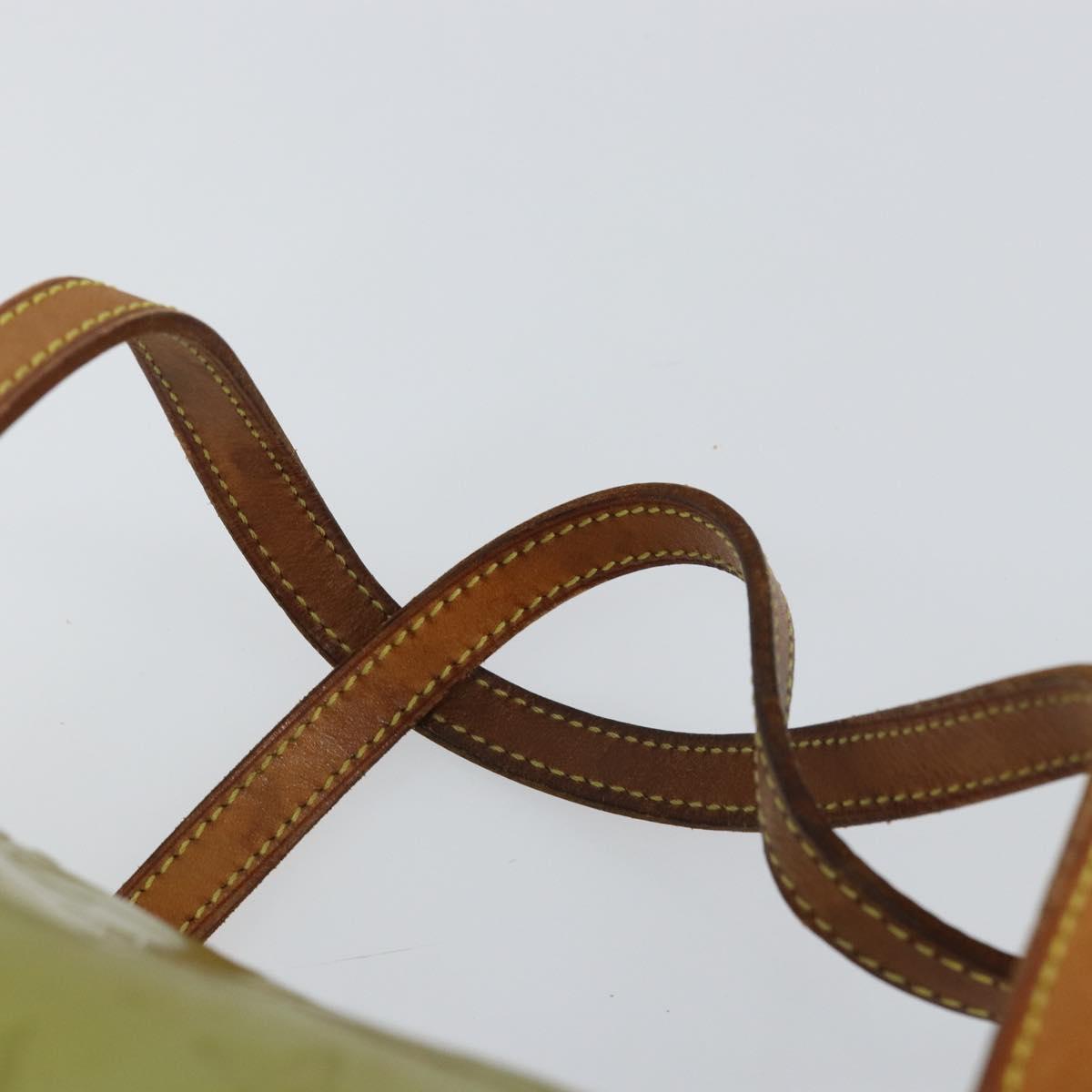 LOUIS VUITTON Monogram Vernis Bedford Hand Bag Baby Blue M91007 LV Auth bs31285