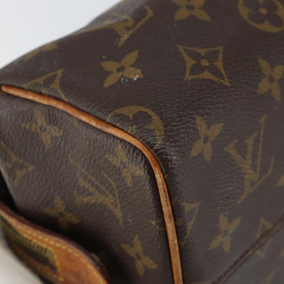 LOUIS VUITTON Monogram Trousse Patte Pression Cosmetic Pouch M47636 Auth bs31287