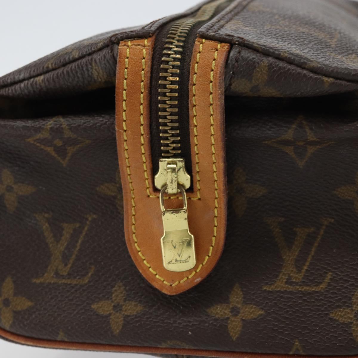 LOUIS VUITTON Monogram Trousse Patte Pression Cosmetic Pouch M47636 Auth bs31287