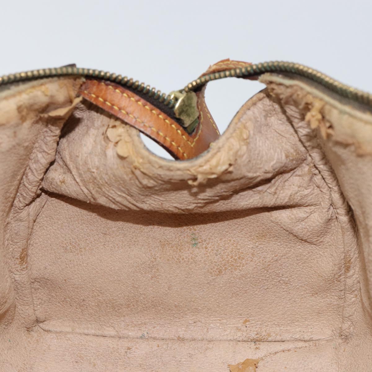 LOUIS VUITTON Monogram Trousse Patte Pression Cosmetic Pouch M47636 Auth bs31287