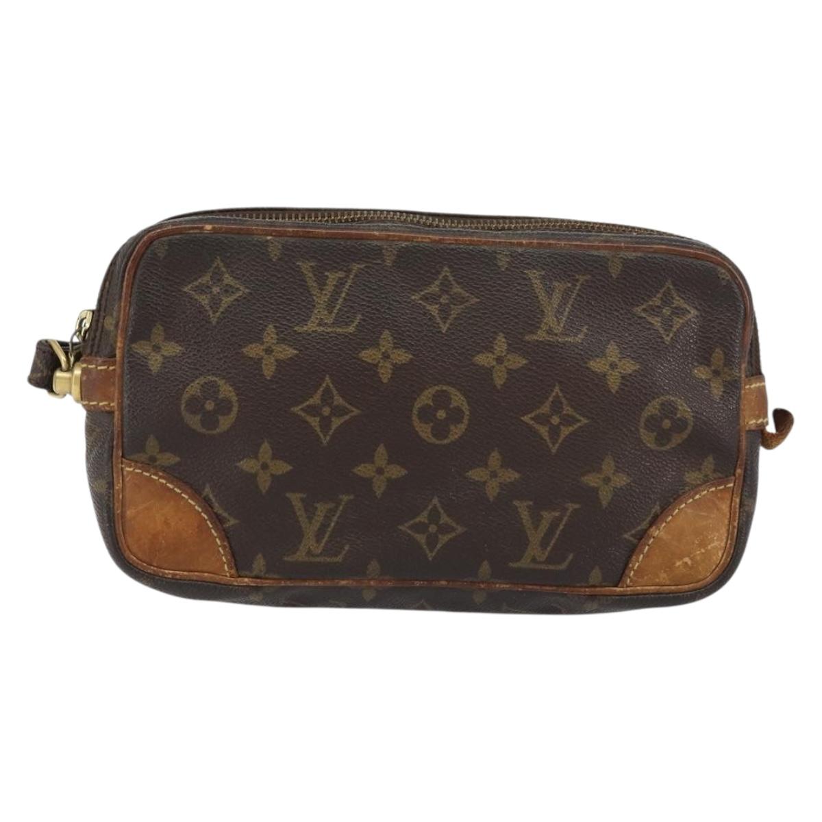 LOUIS VUITTON Monogram Marly Dragonne PM Clutch Bag M51827 LV Auth bs31293