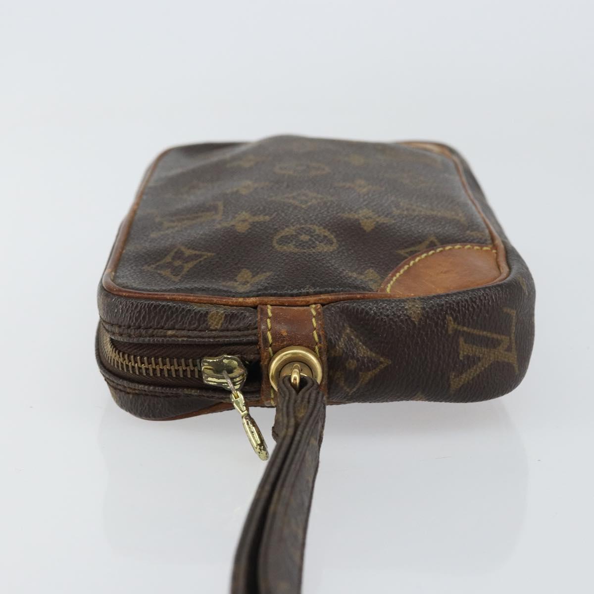 LOUIS VUITTON Monogram Marly Dragonne PM Clutch Bag M51827 LV Auth bs31293