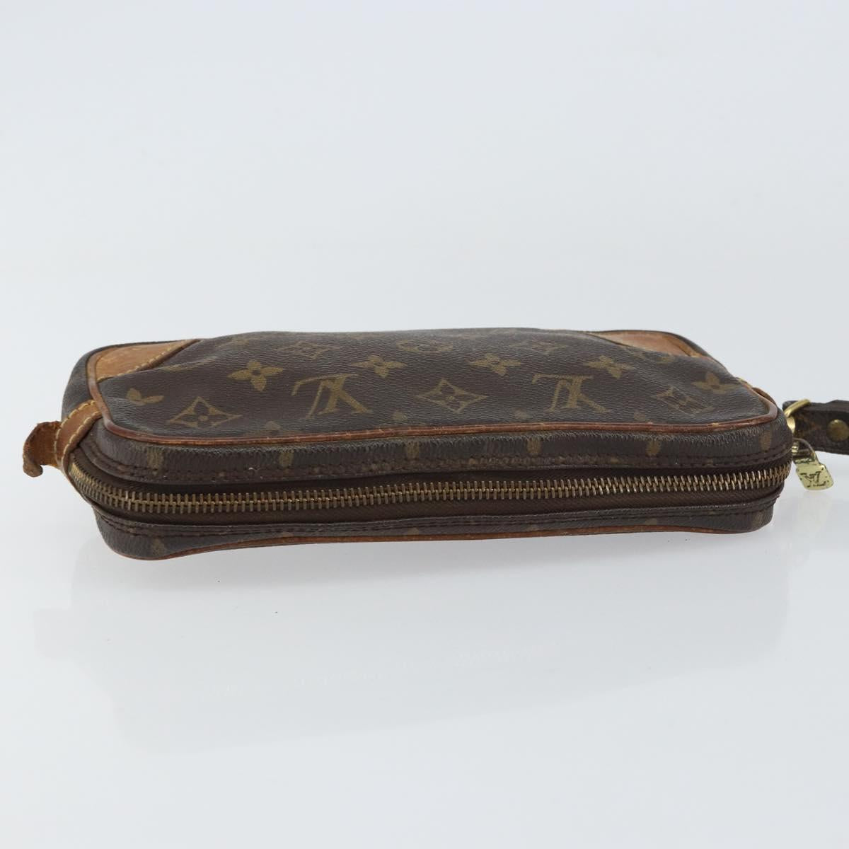 LOUIS VUITTON Monogram Marly Dragonne PM Clutch Bag M51827 LV Auth bs31293