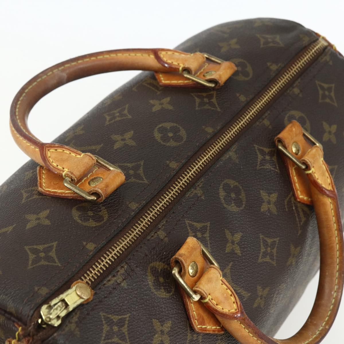 LOUIS VUITTON Monogram Speedy 30 Hand Bag M41526 LV Auth bs31298