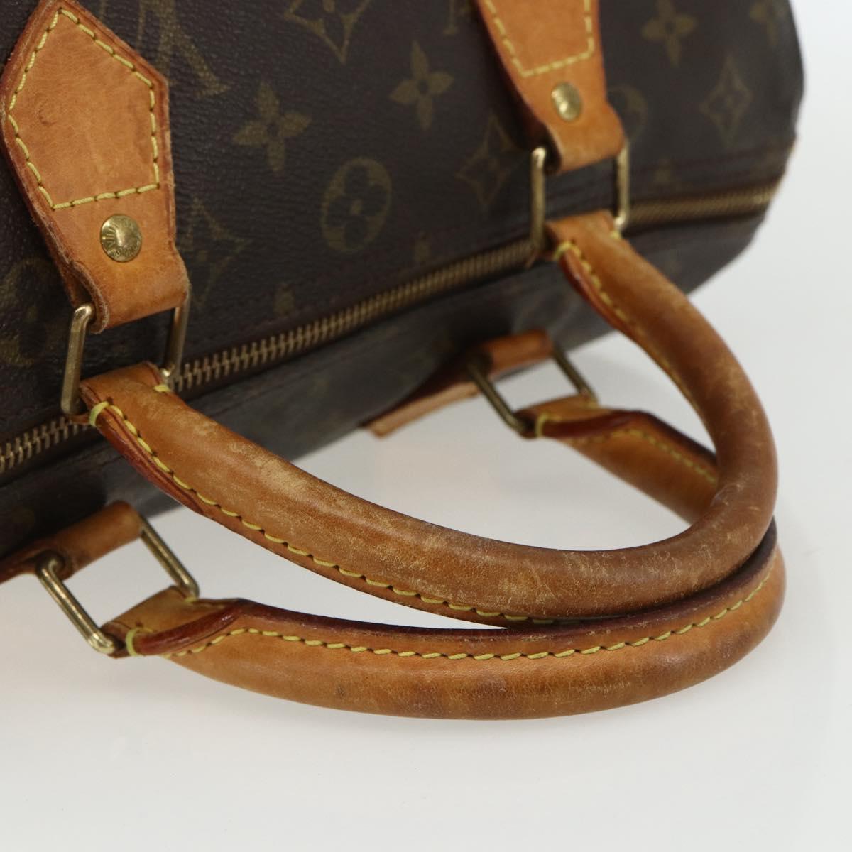 LOUIS VUITTON Monogram Speedy 30 Hand Bag M41526 LV Auth bs31298