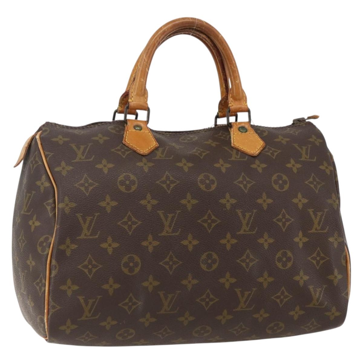 LOUIS VUITTON Monogram Speedy 30 Hand Bag M41526 LV Auth bs31299