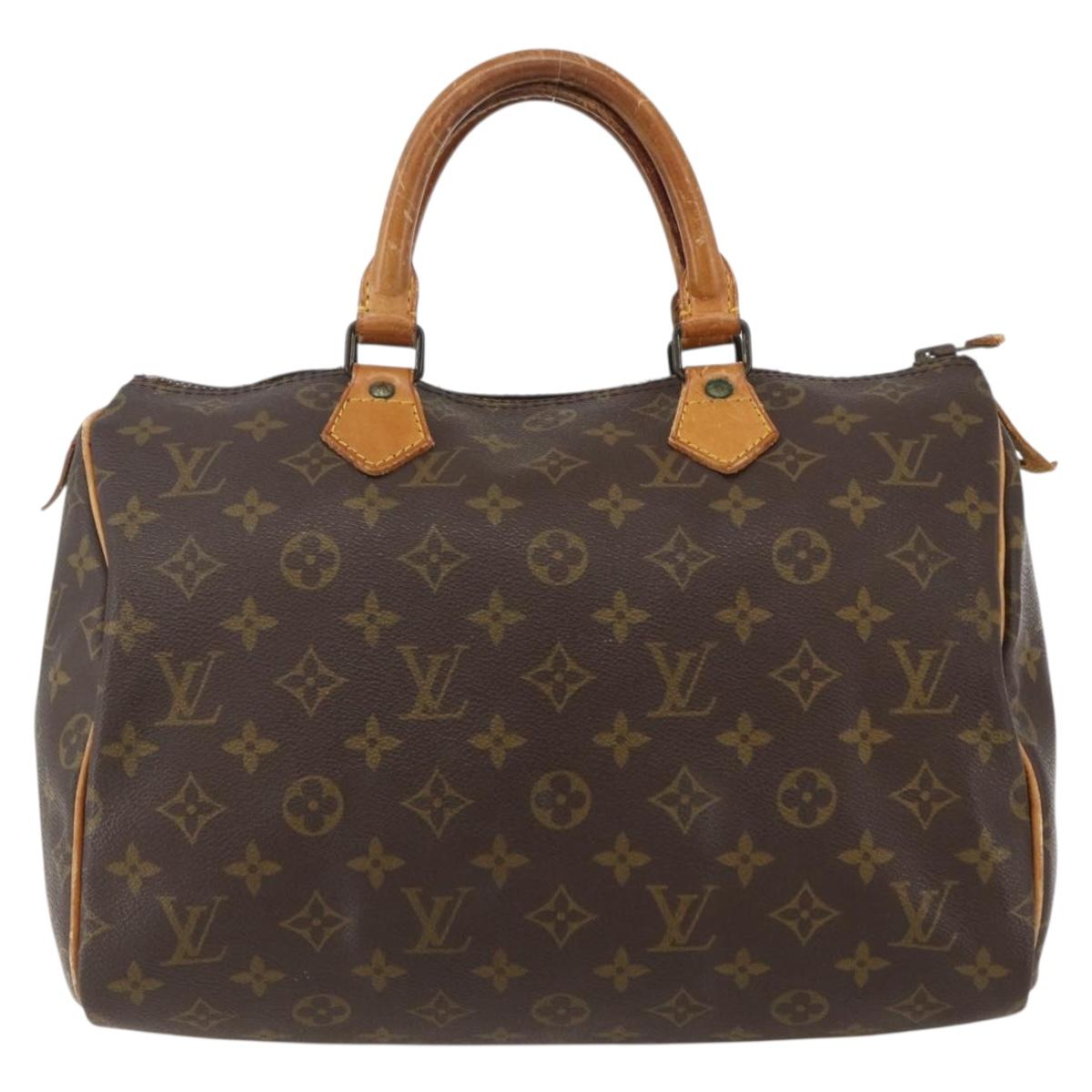 LOUIS VUITTON Monogram Speedy 30 Hand Bag M41526 LV Auth bs31299