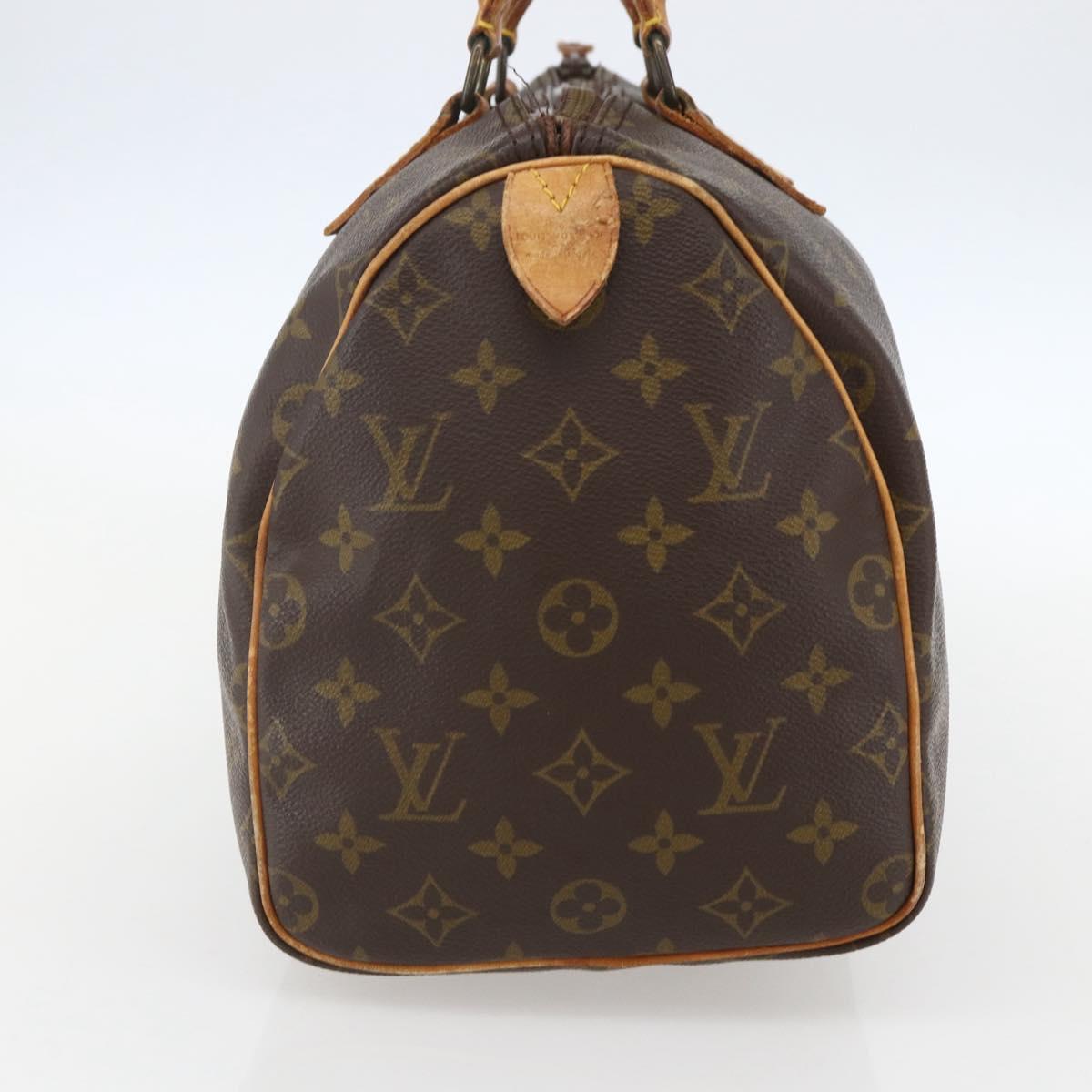 LOUIS VUITTON Monogram Speedy 30 Hand Bag M41526 LV Auth bs31299