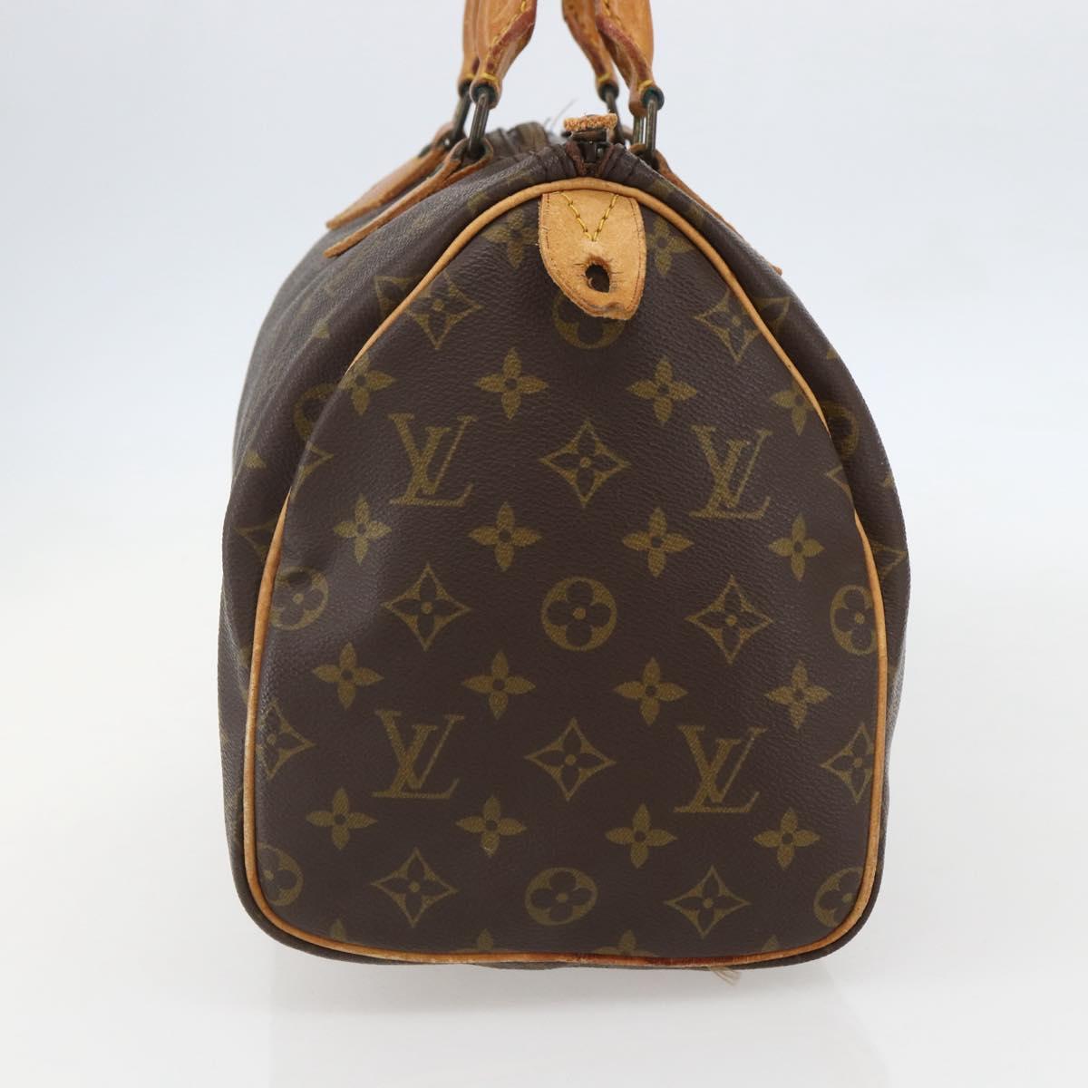LOUIS VUITTON Monogram Speedy 30 Hand Bag M41526 LV Auth bs31299