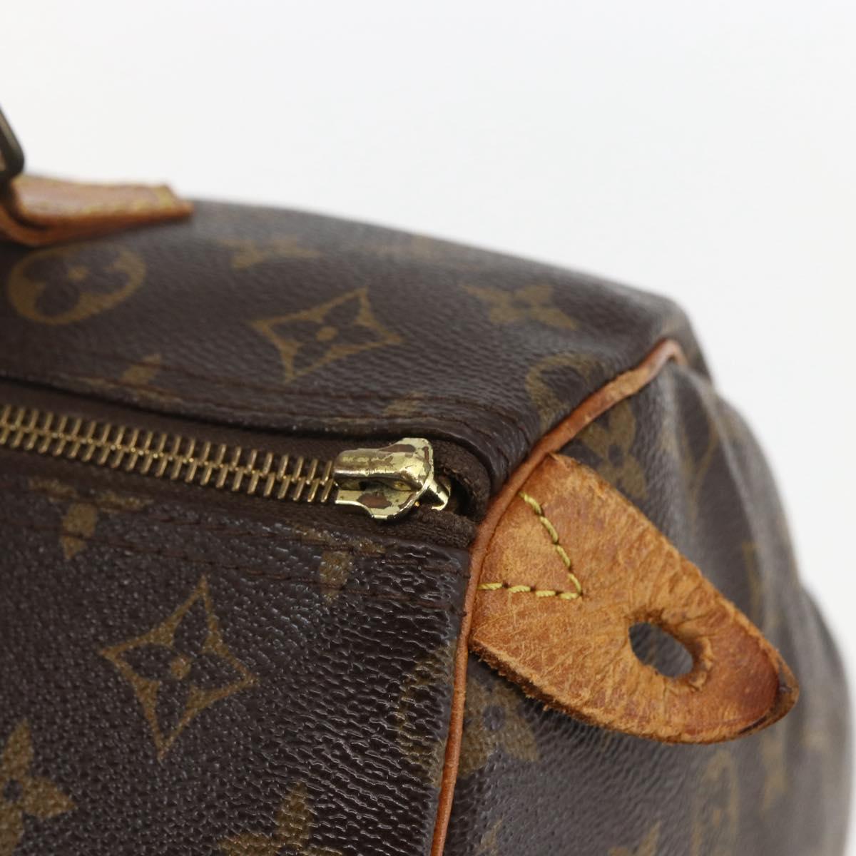 LOUIS VUITTON Monogram Speedy 30 Hand Bag M41526 LV Auth bs31300
