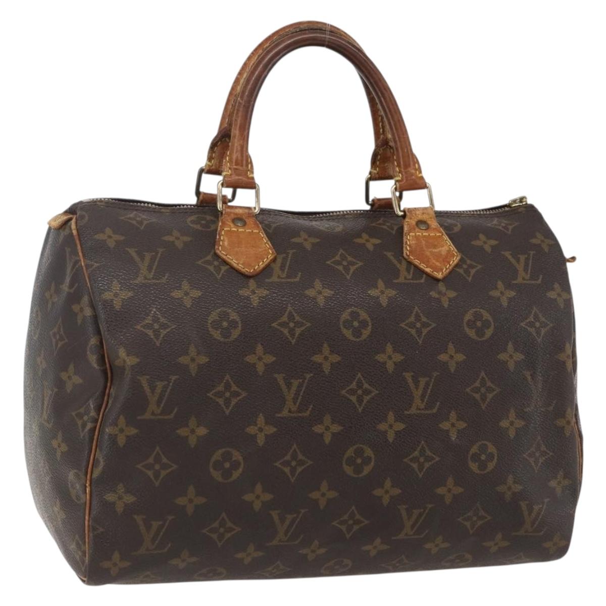 LOUIS VUITTON Monogram Speedy 30 Hand Bag M41526 LV Auth bs31300