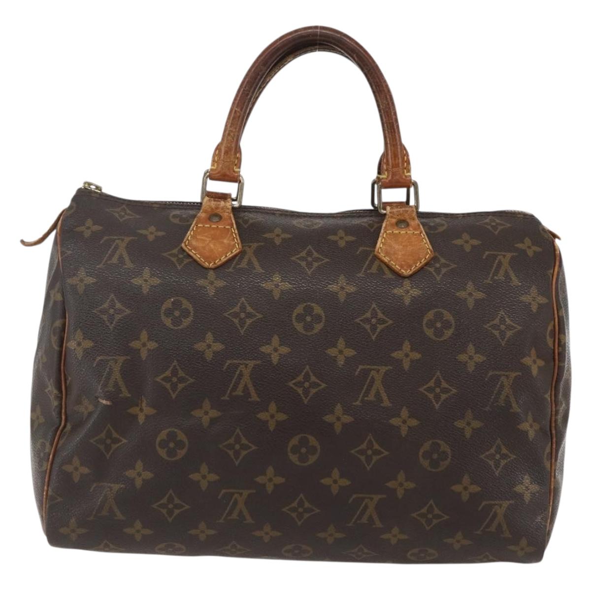 LOUIS VUITTON Monogram Speedy 30 Hand Bag M41526 LV Auth bs31300