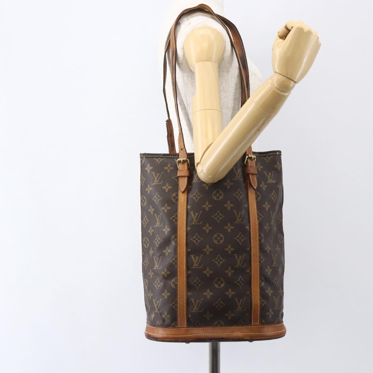 LOUIS VUITTON Monogram Bucket GM Shoulder Bag M42236 LV Auth bs31303