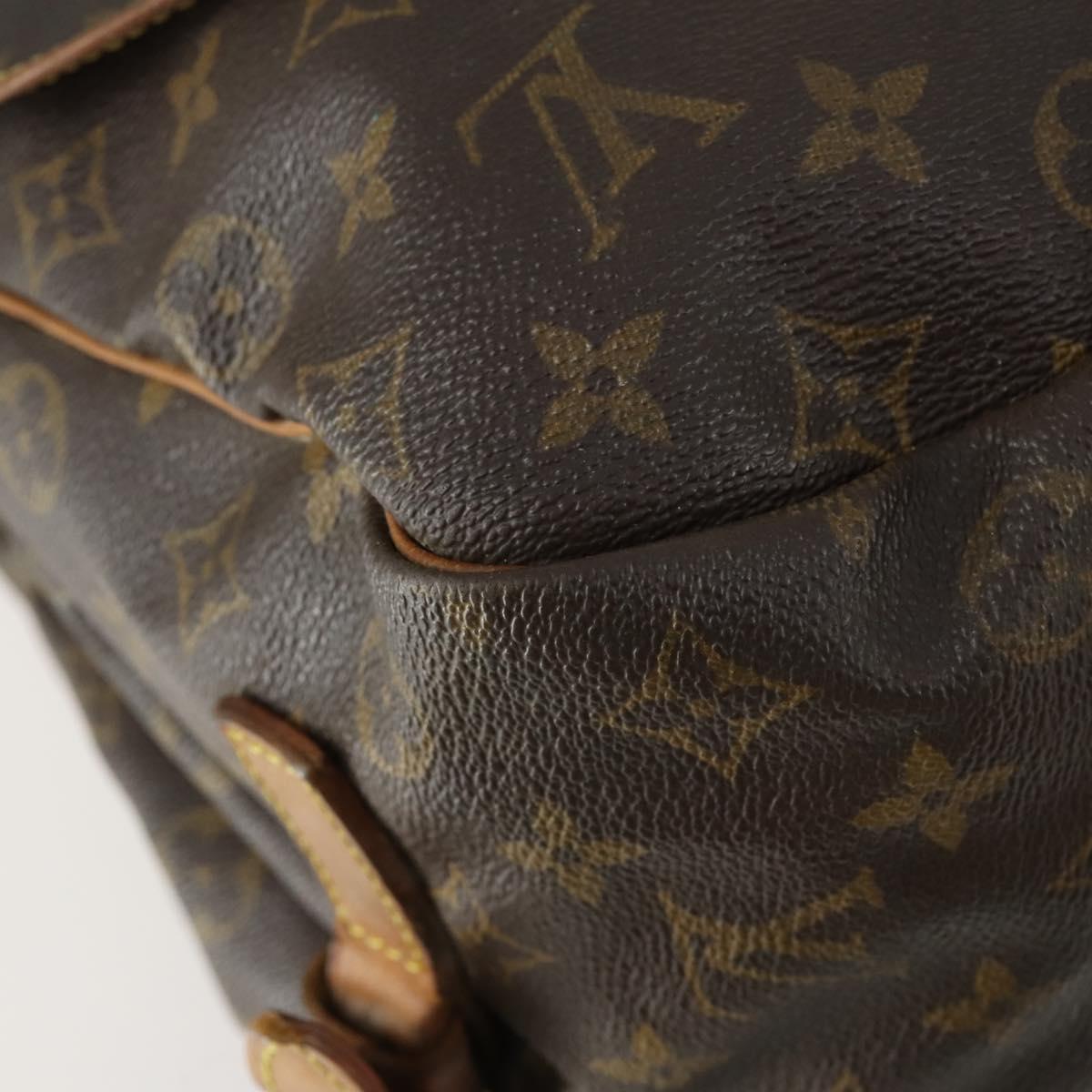 LOUIS VUITTON Monogram Saumur 35 Shoulder Bag M42254 LV Auth bs31304