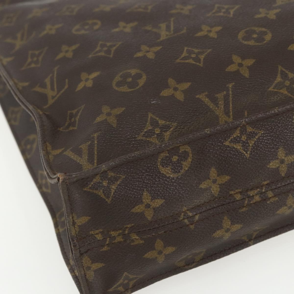 LOUIS VUITTON Monogram Sac Plat Hand Bag M51140 LV Auth bs31305